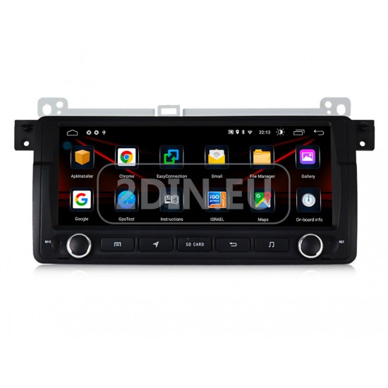 BMW E46 - 8.8" МУЛТИМЕДИЯ / Навигация CPU:8-CORE, android 16 + DSP + CARPLAY + SIM